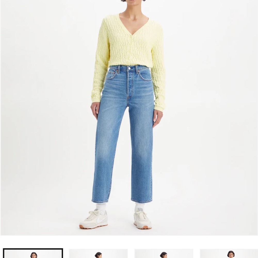 Levi's Ribcage Straight Light Blue Jeans